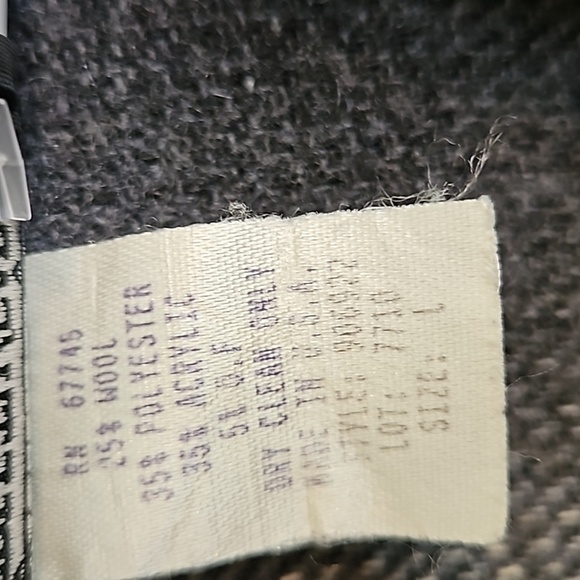 Streetwear Vintage wool blend flannel plaid shacket sz.L - Picture 3 of 4